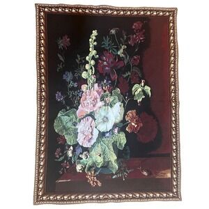 Hollyhocks in a Vase Wall Hanging Tapestry 54"
 
Woven on‎ jacquard